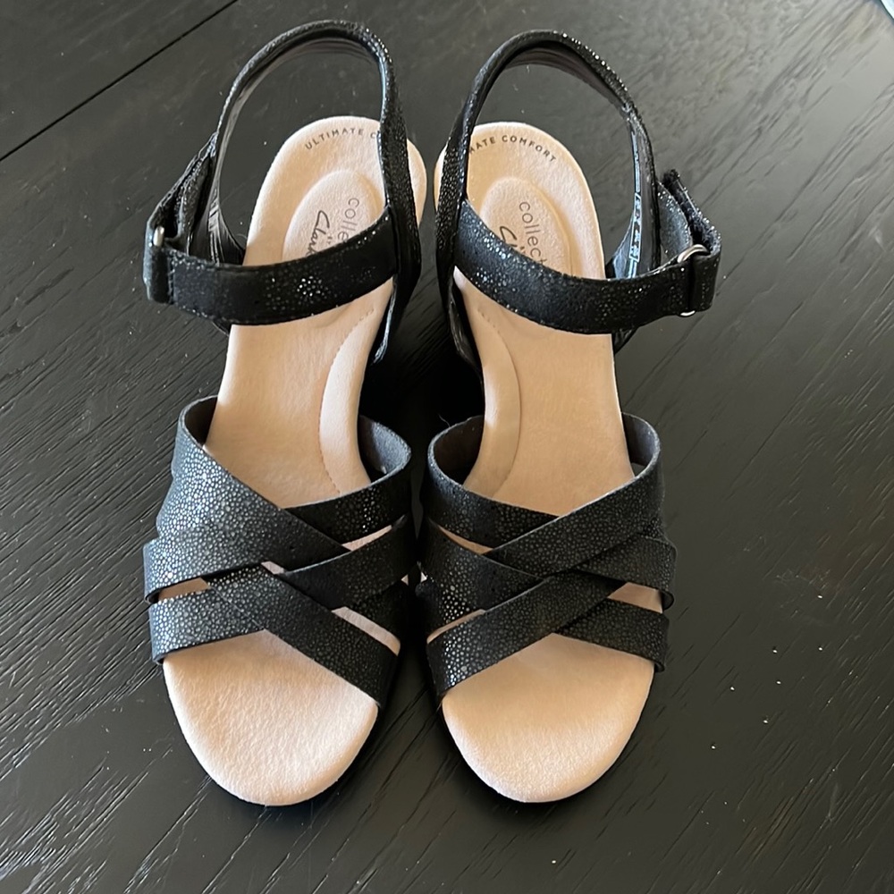 Clarks wedge sandals